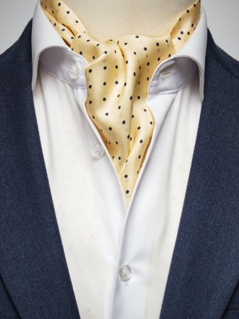 John Henric Men's Gelbe Gepunktete Krawattenschale Size Onesize