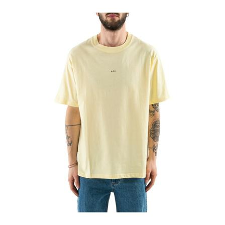 A.p.c. short sleeve t-shirts , Geel , Heren , Maat: L