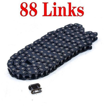 T8f Kjede med Ekstra Masterlenke for Mini Dirt Bike Quad ATV 47cc 49cc Minimoto Pocket Bikes 82 88 116 126 136 166 Lenker (FMY)