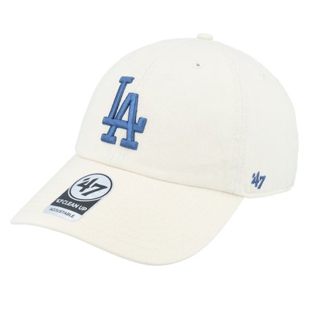 47 Brand - MLB Beige unconstructed Caps - Los Angeles Dodgers Clean Up Sandstorm Dad Cap @ Hatstore