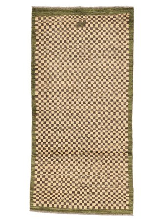 Handgeknüpft Moroccan Berber - Afghanistan 80X160 Braun/Beige