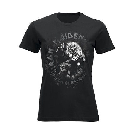 Iron maiden Number of the Beast Watermark (lady) Naisten T-Paita