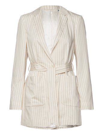 GANT | D2. Pinstripe Belted Blazer | 40