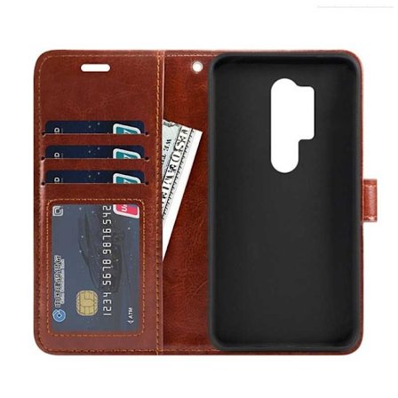 OnePlus 8 Pro Plånboksfodral PU-Läder 4-FACK Svart