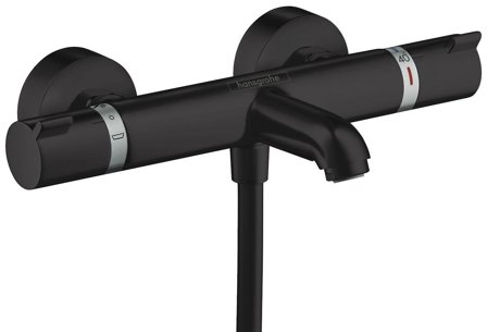 Hansgrohe Ecostat Comfort Badkarsblandare matt svart, 150 c/c, Badrum