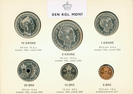 Danmark 1979 - Kgl. møntsæt