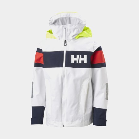 Purjehdustakki Helly Hansen JR Salt 2, White, lapset & nuoret, 158 cl (13 vuotta)