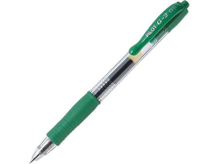 Pilot Gelpenna G-2 0,5 grön - Lyreco - Kontorsmaterial > Pennor > Gelpennor
