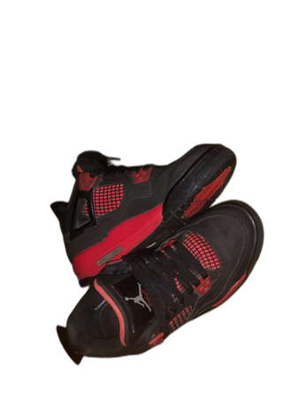 Nike Air Jordan 4 svart/röd sneakers