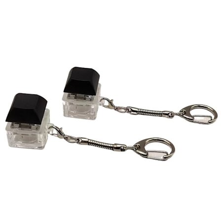 Keyboard Clicker med LED-lys Tastatur Fidget Toys SVART