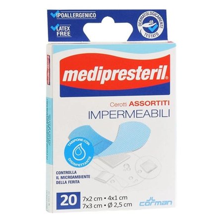 MediPresteril Cerotti Assortiti Impermeabili 20 Pezzi