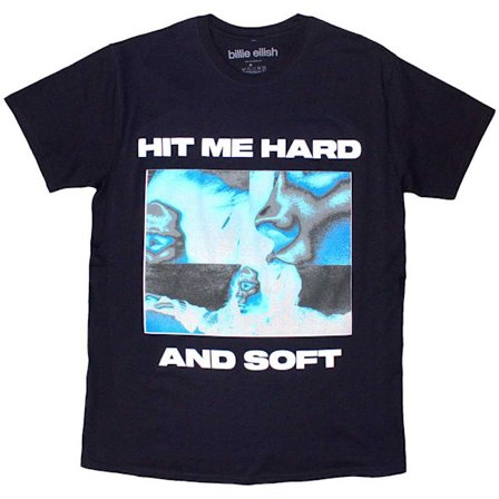 Billie Eilish Unisex Vuxen Hit Me Hard And Soft Negatives T-Shirt