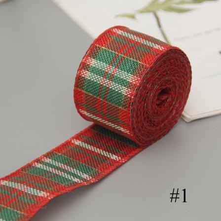Imitation Hampa Band Ribbon Garn Kant Linne Band Jul