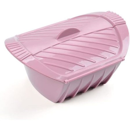 Kreativa köksredskap Livsmedelsgodkänd silikon Ångad fiskskål Värme Mikrovågsugn Silikon Ångkokare med lock (Färg: Stor)