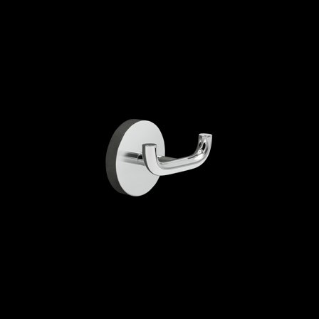 Beslag Design Calm Dobbeltkrok Ø45 Krom, Baderom