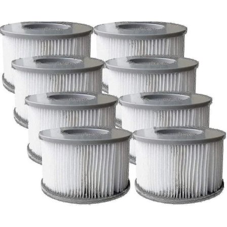 8-pak erstatningsfilterpatroner til Mspa oppustelig pool, Ruikalucky jacuzzi