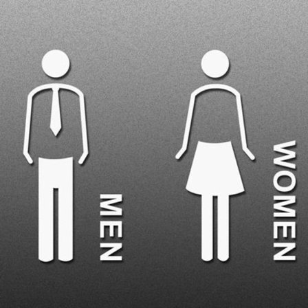 Personlig toalett skylt 19 x 14 cm, toalett skylt - slips - porslin