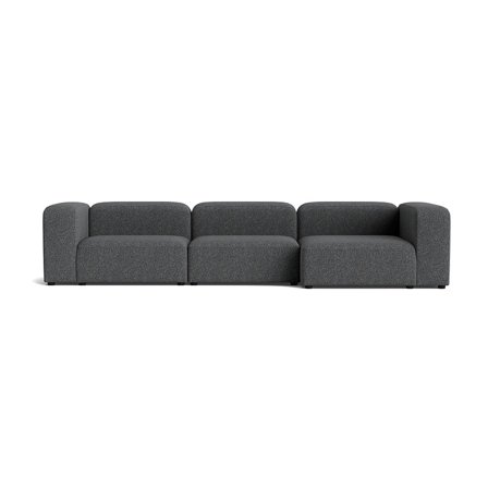 Milo XL chaiselong sofa, højrevendt | 360cm - Puente Grå/Blå - 360x130x72 - Sofa, chaiselong