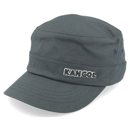 Kangol - Grå army Keps - Cotton Twill Dark Slate Army Cap @ Hatstore