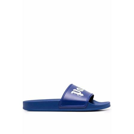 Palm Angels Pool Sliders , Blauw , Heren , Maat: 44 EU
