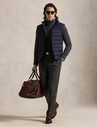 Polo Ralph Lauren The Colden Packable Matte Vest - Navy - XL