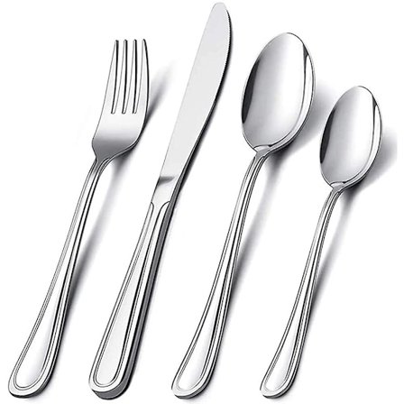 24-delt bestikksett, Tenghonghui rustfritt stål bestikk sølvtøy sett 6