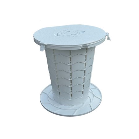 Kokoontaitettava wc-jakkara säädettävällä korkeudella