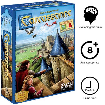 Carcassonne Brädspel Familjespel Expansion för 2 till 5 spelare