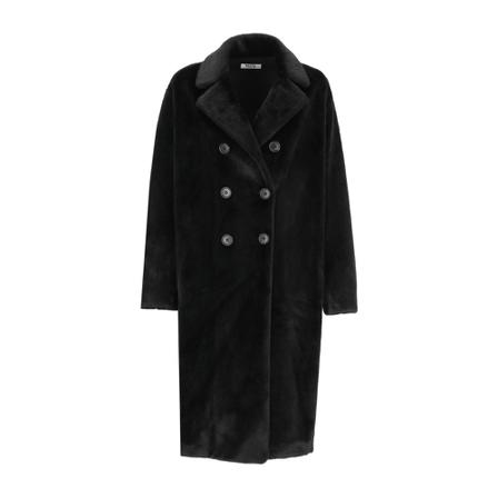 Betta Corradi, Double-Breasted Coats Zwart, Dames, Maat:M
