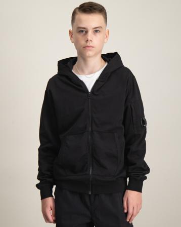 C.P. Company ZIP SWEATSHIRT/HOOD Schwarz Hoodies/Kapuzenpullover Jungen - Kidsbrandstore