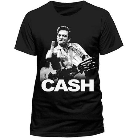 Miesten Johnny Cash Flippin 4838tsbpl T-paita