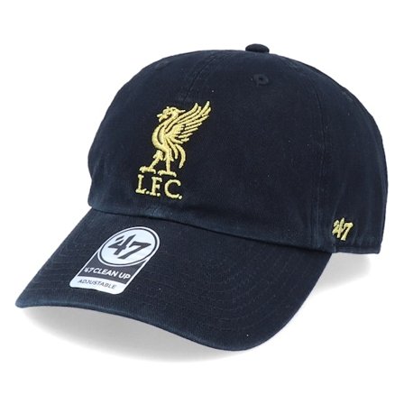 47 Brand - Football - Black - unconstructed - Cap - Hatstore Exclusive Liverpool FC Black/Gold Dad Cap - Hatstore