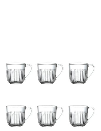 La Rochére Glas Med Hank Til Varme Drikke - 6 Glas - Nude - 27 CL