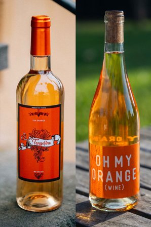 Grøn i Orange - Årets Julegave til Nybegynderen i Orangevin, 2-Pak Gaveæske med Fransk Orangevin