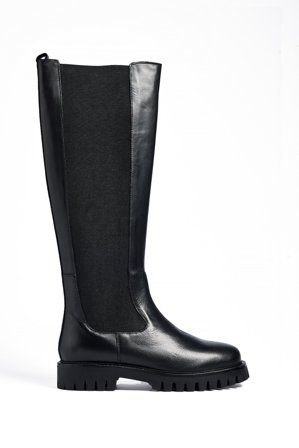 Premium Selection Bottes hautes en cuir avec élastiques - Bottes & Bottines - Noir - EU 41