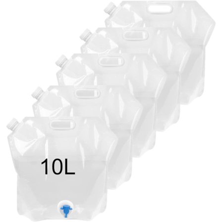 (5st) Vattendunk vattenflaska vatten dunkar vattenpåse 10L Kran
