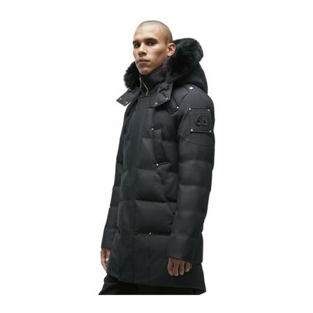 Moose Knuckles Logo-Plaque Down Parka svart, Herr Rockar, Herr, Storlek: S