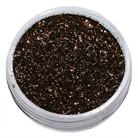 Negleglitter - Finkornet - Brun - 8ml - Glitter