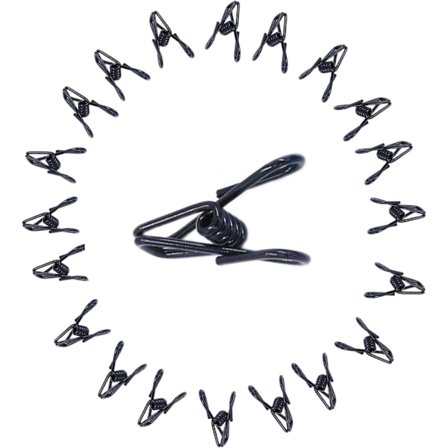 30 stk. 5,6 cm Sorte Chip Clips Høj Elasticitet Styrke Anti-Rust Stål Chip Pose Clips, Mad Clips og Tøjklemmer