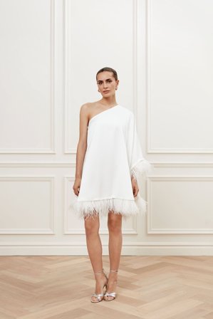 Malina Bridal - Andrea miniklänning - XL - Ivory