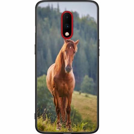 Oneplus 7 Svart Skal Hästar