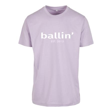 Ballin Est. Regular Fit T-Shirt , Paars , Heren , Maat: L