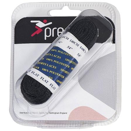 Precision platta skosnören 100 cm svart Black 100cm