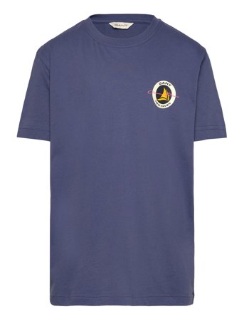 GANT Gant Sailing Graphic T-Shirt - Navy - 170
