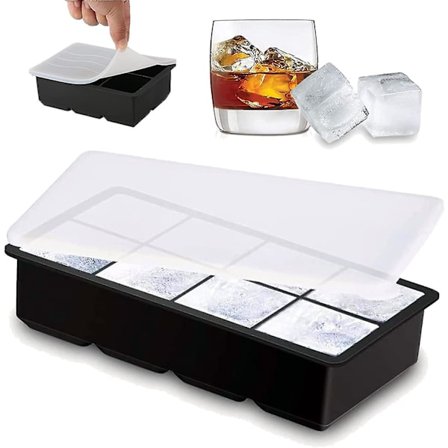 Silikonform för isbitar, sfäriska isbitsformar med lock, enkel