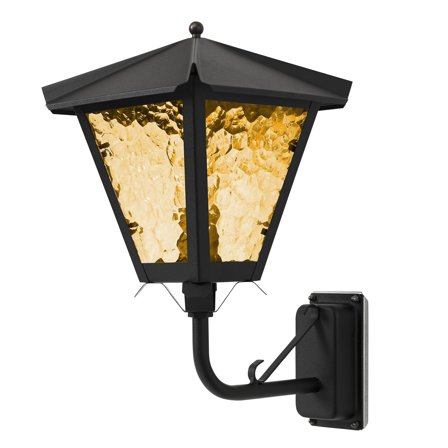 Westal Gustav Vegglykt 400 x 230 mm, E27 Svart, gult katedralglass, Belysning