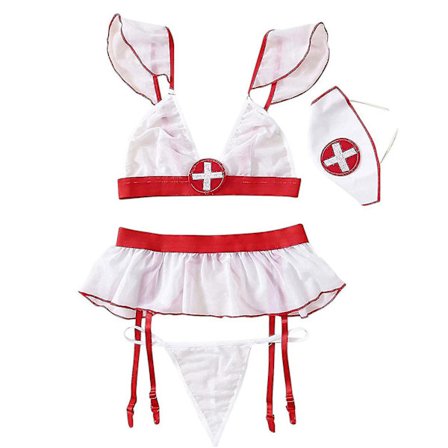 Sexy sykepleieruniform Nattklubbfest Cosplay Bryllupskostyme Pyjamas