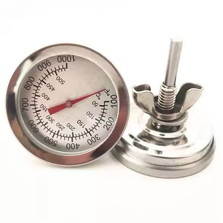 Temperaturmåler Termometer for Weber Traveller Utemøbler Grill BBQ Grill Bygget-inn Loppmåler for Kull Utemøbler Grill Pit Tre Røyker