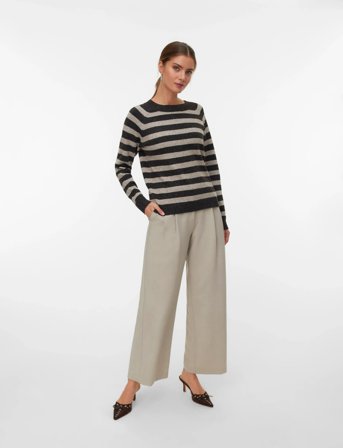 Vero Moda Vmdoffy Ls O-Neck Blouse Ga Noos - Brown - S