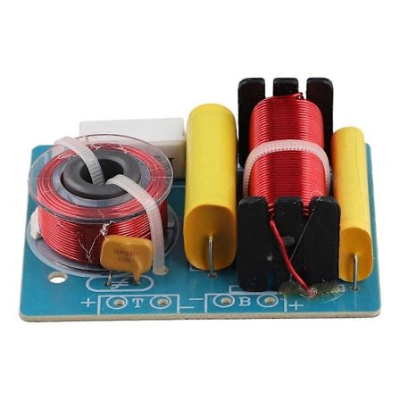 120W 2-vägs Ljudfrekvensdelare DIY Basshögtalare Subwoofer Delningsfilter Tillbehör 2800Hz